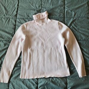 Lauren Ralph Lauren Soft Pink Turtleneck Sweater L